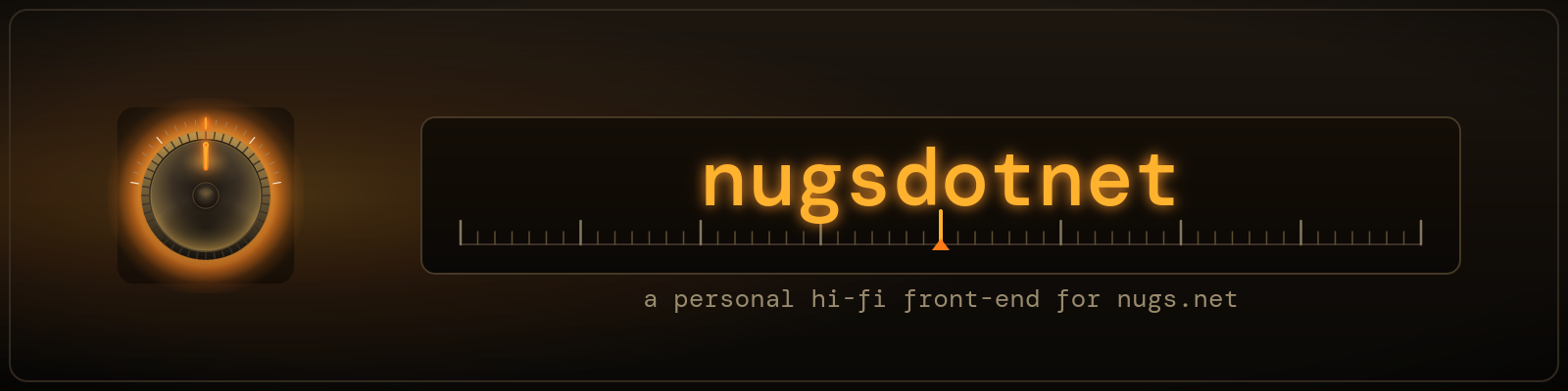 nugsdotnet: a personal hi-fi front-end for nugs.net